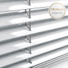 Store venitien aluminium 15mm blanc 9016 sur mesure PREMIUM lames fines 15mm laquees four garantie 3 ans