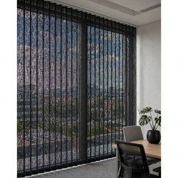 store californien thermique noir - lames ouvertes - 100% black Out