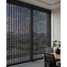 store californien thermique noir - lames ouvertes - 100% black Out