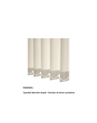 Bandes Seules pour Store Californien | Lames 89 et 127 mm