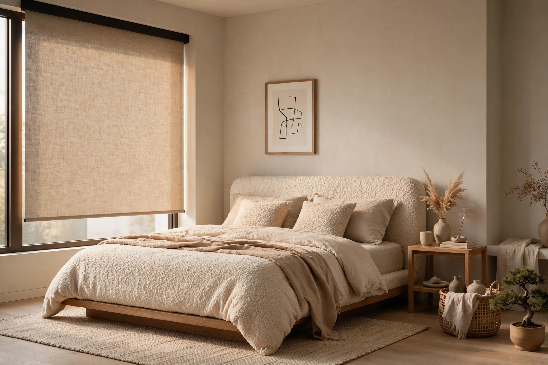 store-enrouleur-occultant-beige-chambre-parentale-japandi-stores-folies