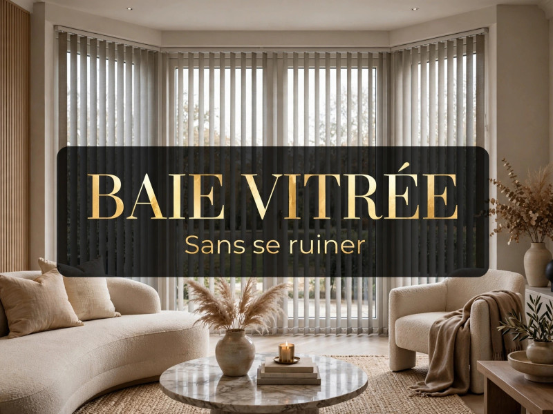 Comment habiller une grande baie vitrée sans se ruiner ? Nos 2 solutions