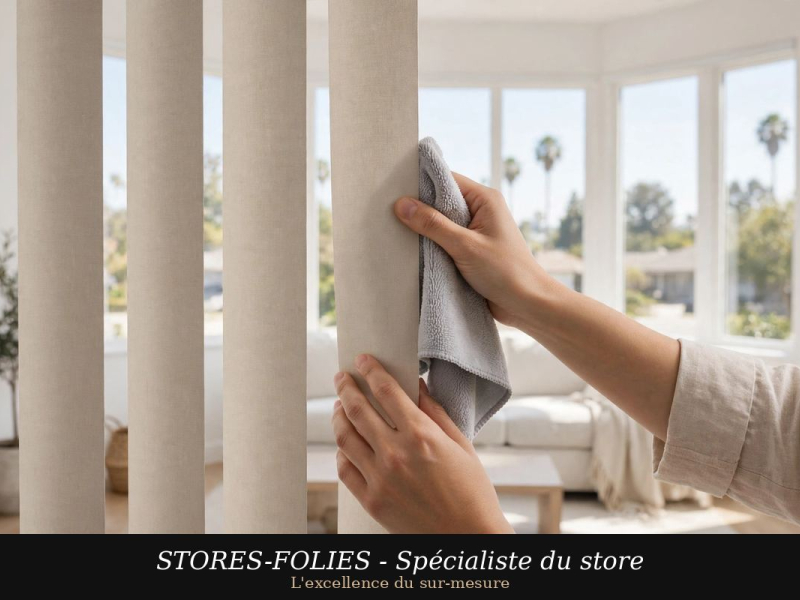 Comment nettoyer un store californien ? Entretien des lames 89mm et 127mm